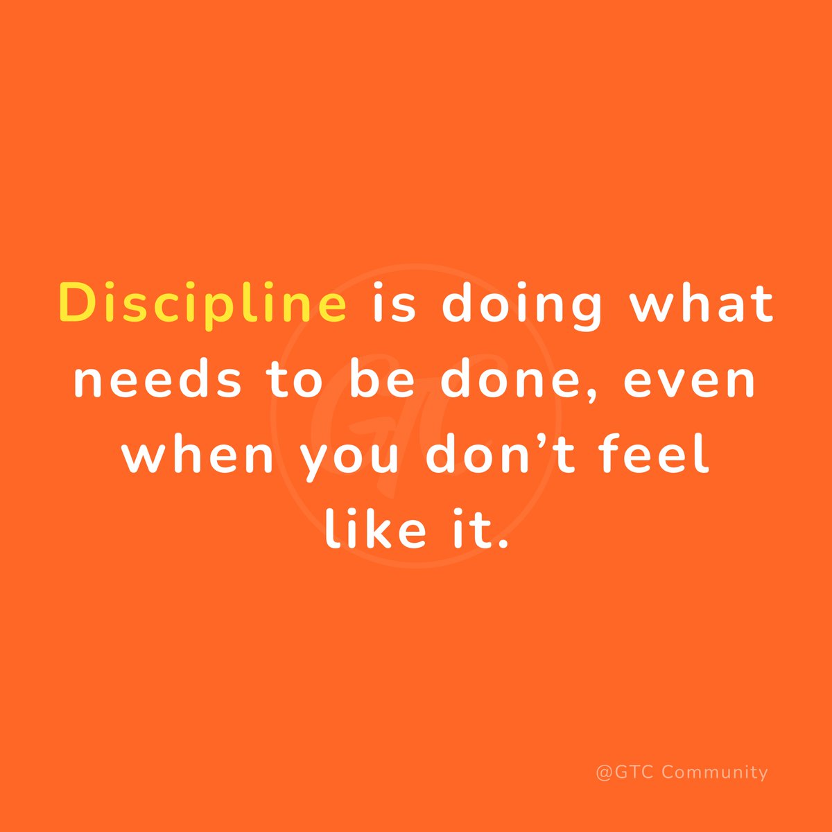 gtccommunity_'s tweet image. Motivation fades, but discipline lasts. 

End the week strong by showing up for yourself. 

#GTC #FridayFocus #DisciplineOverMotivation #KeepGoing