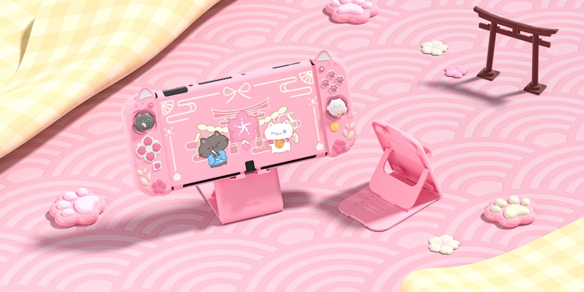 Guess what? 💕Cherry Blossoms Series Protective Case Switch OLED