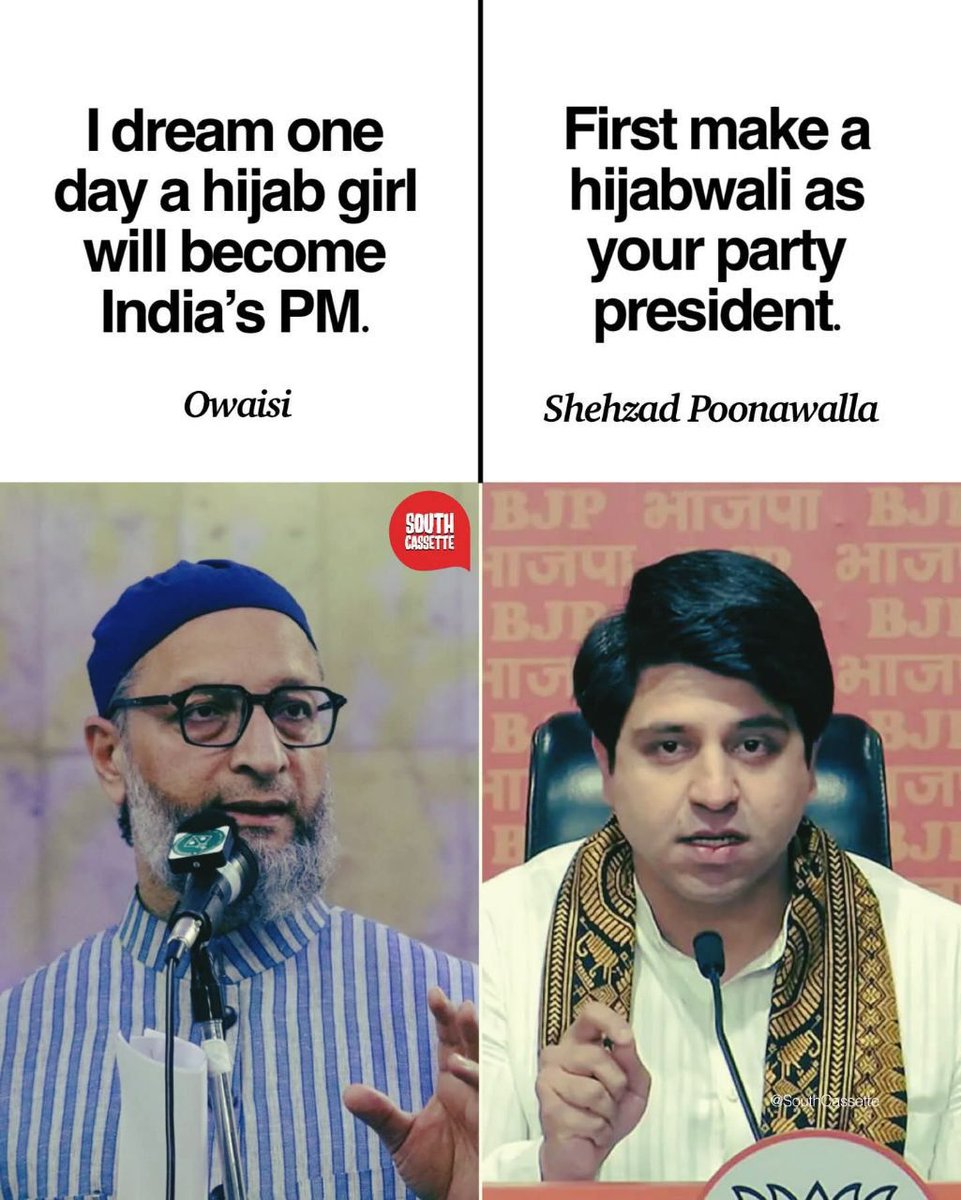 Warlock_Shubh's tweet image. Asaduddin Owaisi should make a hijabwali AIMIM president and shutdown the Shehzad Poonawalla's mouth 🔥

World will remember him that Muslim men also wants hijabwali's empowerment....see more