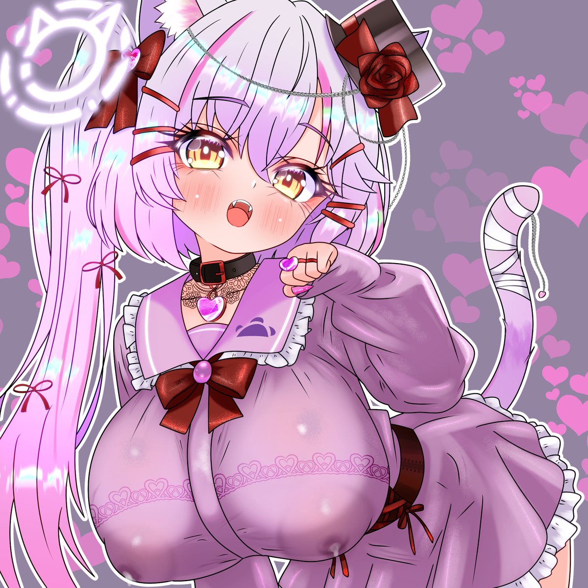 thank you for skeb request!
Landmine style Kuro with milk flavor🐈‍⬛ 