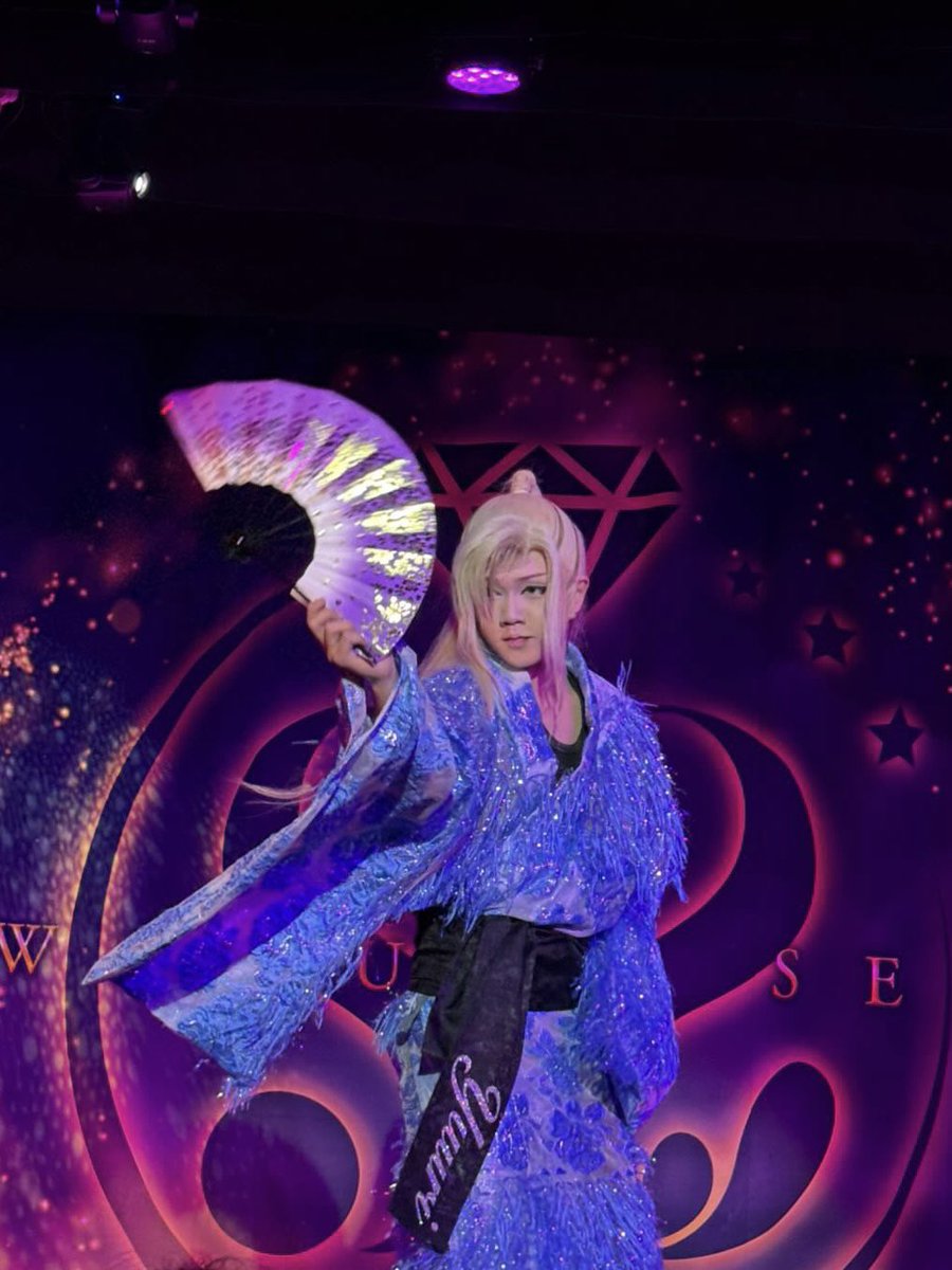 大衆演劇衣装 こちらのご衣装です🤗💜 #大衆演劇 #大衆演劇衣装 #ドレス風きもの