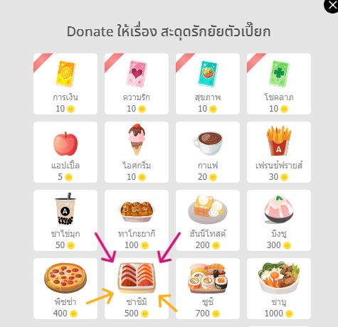 #แจกโดเนท
เรื่อง สะดุดรักยัยตัวเปี๊ยก👀
แจก ซาชิมิ🍣500บาท
(นักอ่านแลกเงินสดได้)  
กติกา :
- รีทวิต
- กดใจ + กดเข้าชั้น
🌻ลิงค์นิยาย : shorturl.asia/VZ4O9
😻ประกาศผล 25/01
(โพสต์ใหม่ค่ะ เมื่อกี้ลืมใส่กติกางับ)