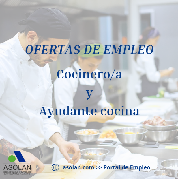 Asolan's tweet image. 🥘🔥 ¡SE BUSCAN PERSONAS CON GANAS DE COCINAR!
¿Te gusta la cocina y trabajar en equipo?
¡Entonces esta publicación es para ti!
👩‍🍳👨‍🍳 Estamos buscando:
🍳 Cocinero/a
🥗 Ayudante de cocina
📍 @clublasanta  | Tinajo
¿Te interesa? 🔗Asolan » Portal de empleo