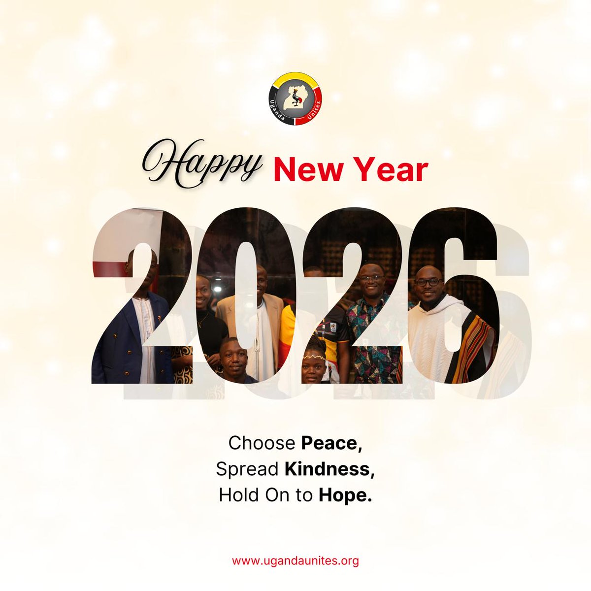 UgandaUnites's tweet image. Happy New Year ✨
As we head to polls, we call for peace, unity, and responsible civic engagement. Let us choose dialogue over division and stand together to protect the peace we all deserve.

Together, let’s make this a year of calm, respect, and hope for our nation. 🕊️