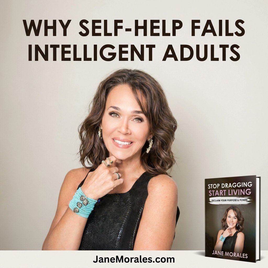 Traditional self-help overlooks intelligent adults. You crave depth, not clichés. The L.I.V.E. Method shatters the cycle: giving you REAL tools for clarity, purpose, and unstoppable power. Ready to stop dragging and start living? ➡️ JaneMorales.com #PurposeReclaimed