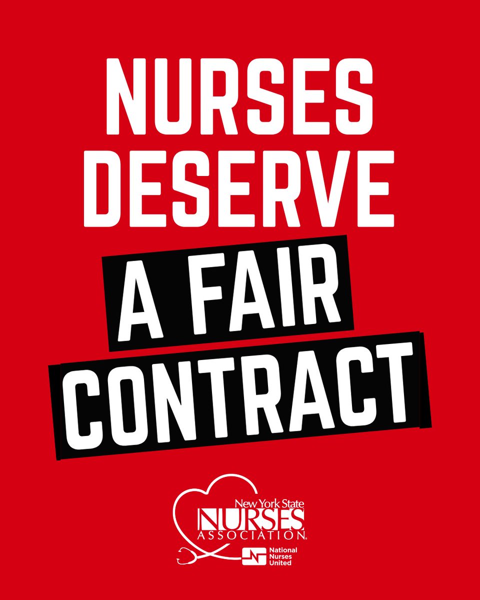 nynurses's tweet image. Our strike begins today! Show your support for nurses fighting for safe staffing, healthcare benefits and a fair contract!

#NYCNurseStrike #SafeStaffingSavesLives #PatientsOverProfits