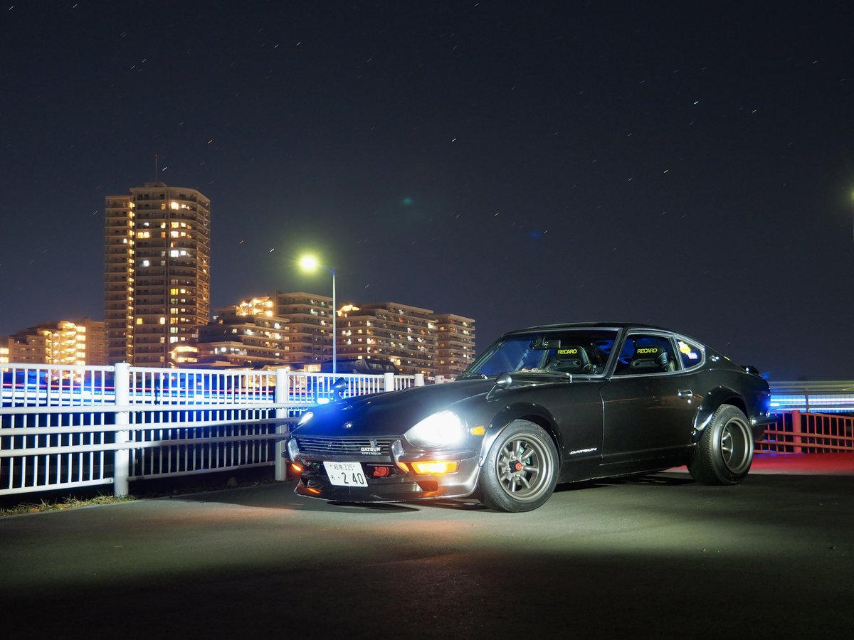 yasaimeijin0240's tweet image. 久しぶりに夜Z。🚗✨
#s30z #240z #愛車撮影