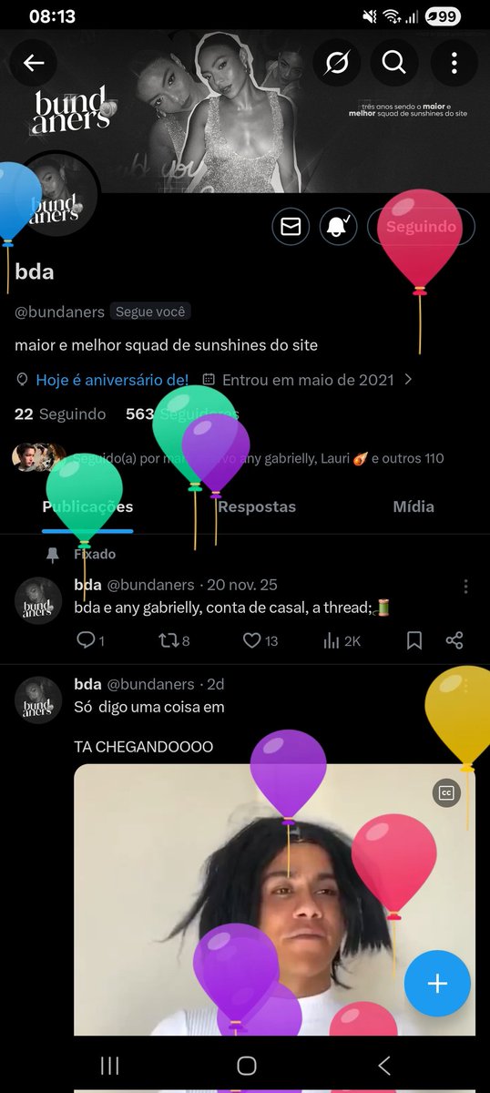 gfbeauany's tweet photo. hoje é dia do meu cantinho caótico que me faz frliz pra crl nessa rede. 

feliz dia bundaners, amo vocês 💖🎉🎉🎉🎉

@bundaners https://t.co/sZvDGHTQQp