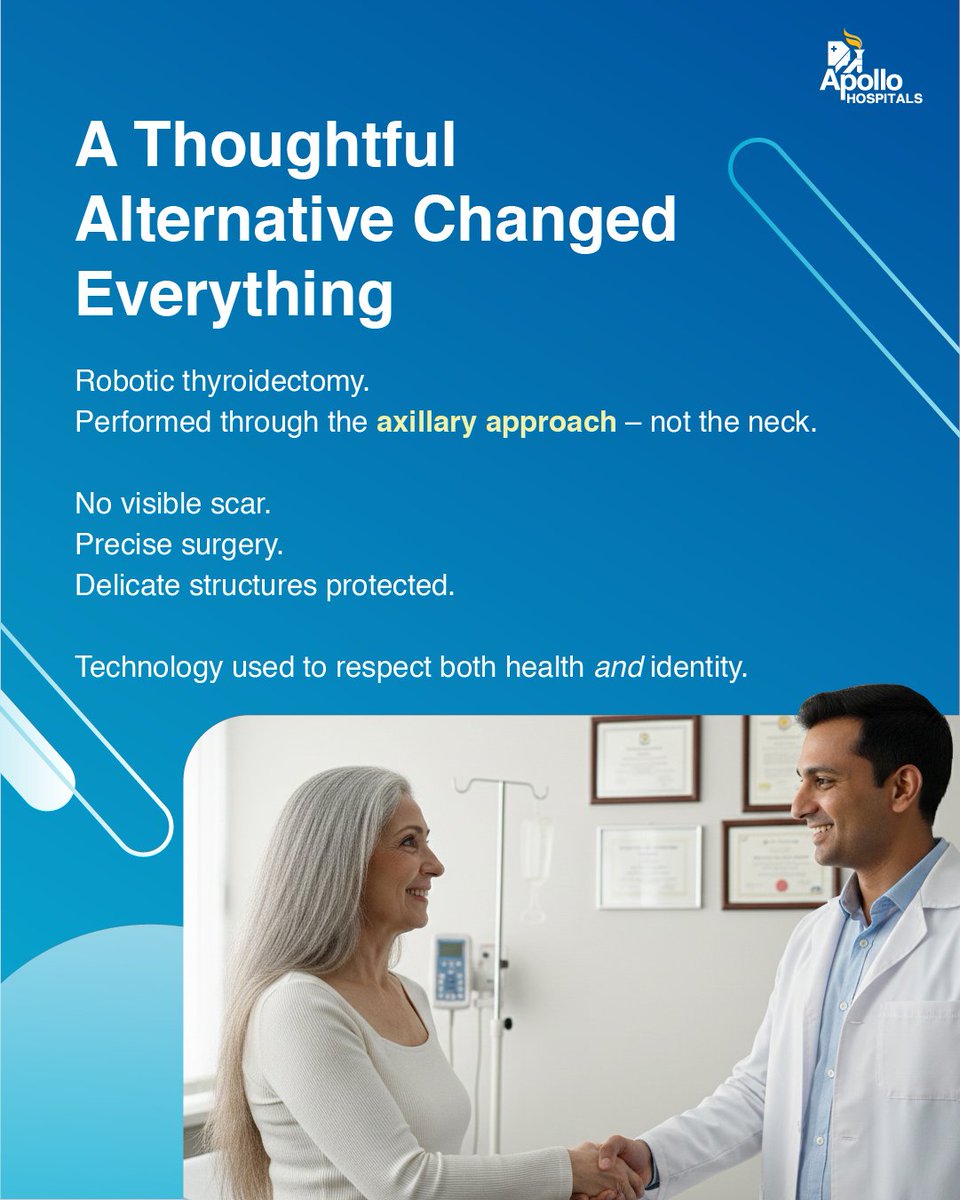 ApolloPune's tweet image. Some fears aren’t about the surgery — but about what comes after.

At Apollo Hospitals Pune, innovation made room for confidence, precision, and care that protects what matters most.

#ApolloHospitalsPune #PatientFirst #RoboticSurgery #TouchingLives