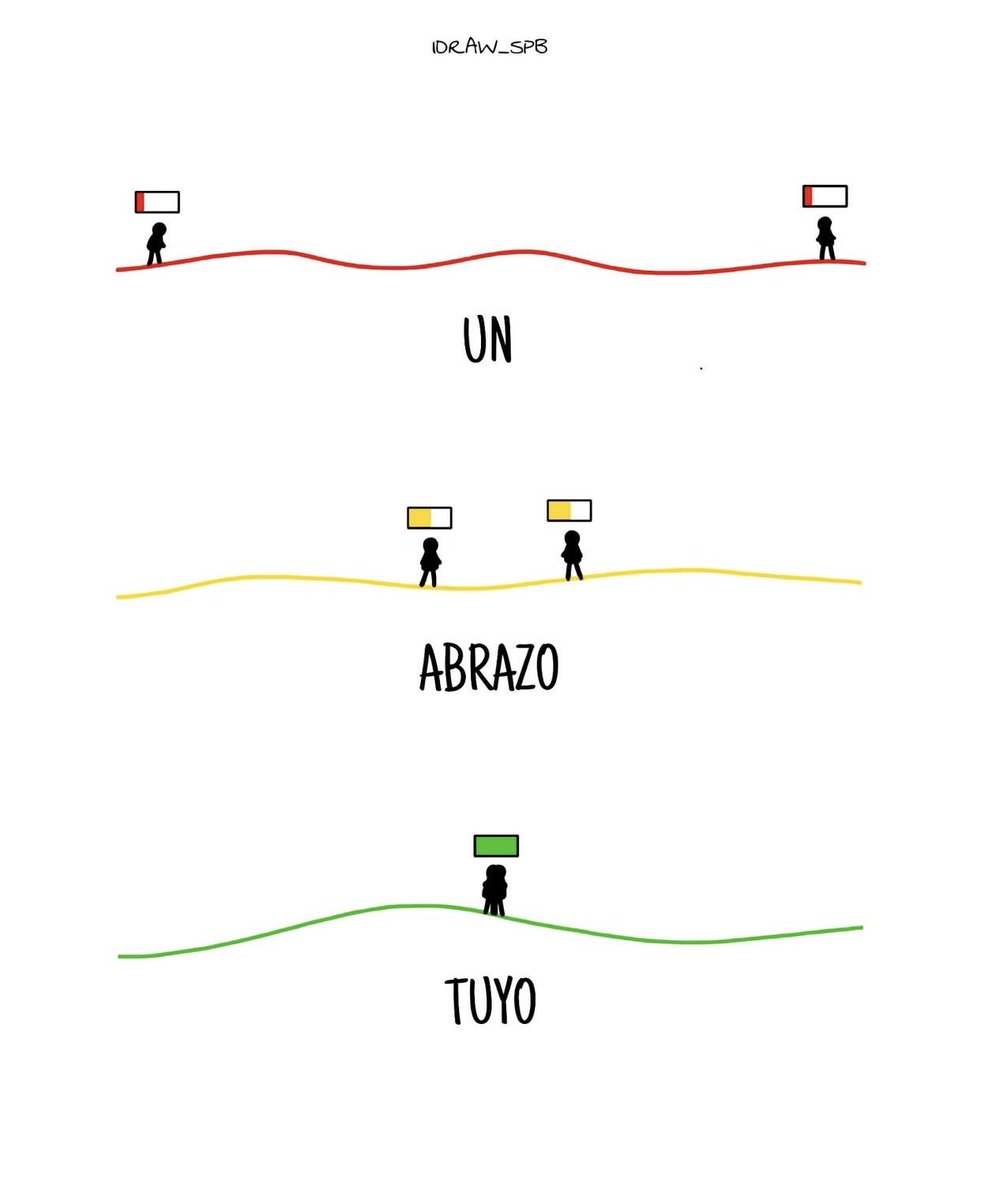 Un abrazo tuyo. ❤️‍🩹
Poco se habla de esos encuentros silenciosos en los que el cuerpo el corazón se siente en casa.
Galeano decía «Pequeña muerte, llaman en Francia a la culminación del abrazo, que rompiéndonos nos junta y perdiéndonos nos encuentra y acabándonos nos empieza.»