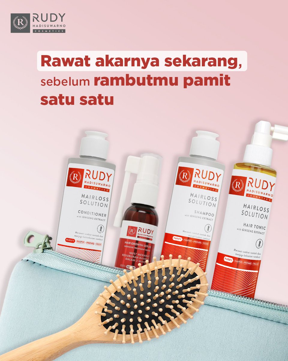 Pakai ini, rambut kamu jadi sehat &amp; kuat atau nggak sama sekali.

#RudyHadisuwarnoCosmetics #HairGrowthSerum #RambutRontok #ResepAntiRontok #ResepdariHairExpert #HairmonyExpert