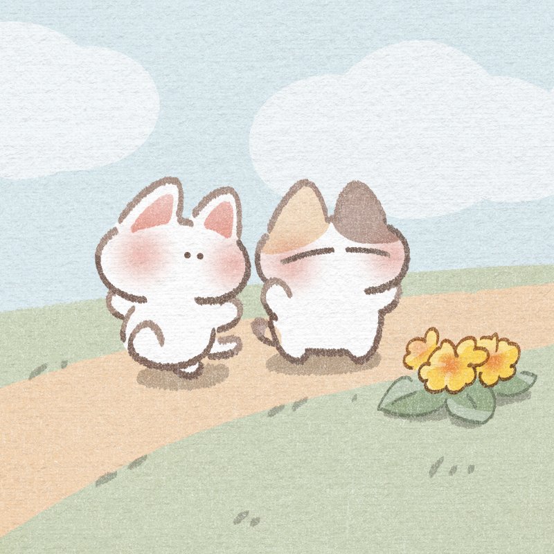 立ち止まりながら ゆっくりと🐾