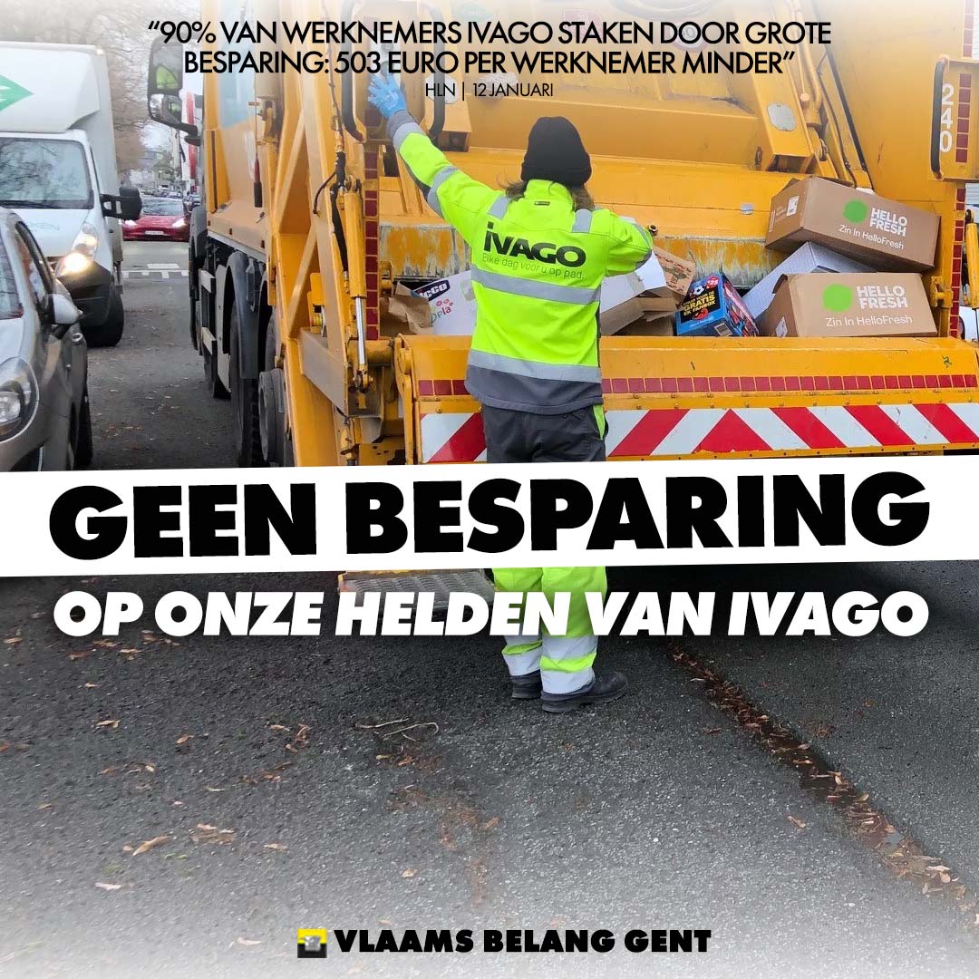 Deze morgen zagen we dat 90% van IVAGO in staking ging door de besparingen van de stad.

Wij zijn niet akkoord: Besparen op essentiële diensten is onaanvaardbaar.

Laat onze IVAGO-helden gerust. 💪
