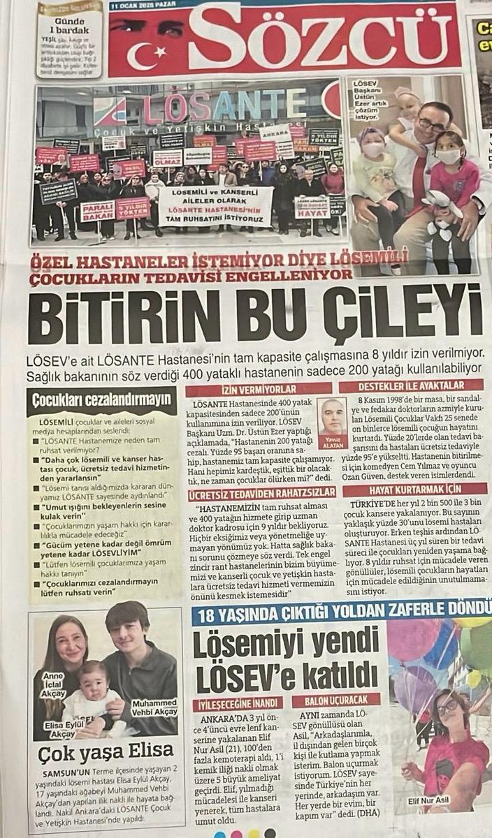 Lütfen bu haberi paylaşalım ve Lösemili Çocuklarımıza yapılan bu haksızlığa artık son verdirelim