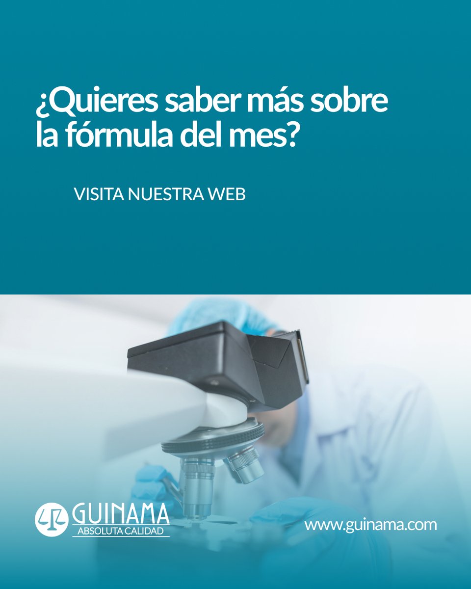 🧪 Fórmula del Mes – Gel Adhesivo Bucal con Aloe Vera para el Tratamiento de Aftas Bucales  
📥 Aprende cómo elaborar esta fórmula en nuestro blog y descarga el modus operandi completo. guinama.com/blog/formula-d…

#FórmulaDelMes  #Guinama