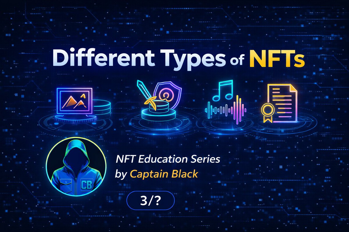 Captainn_blackk's tweet photo. Beeple sold an NFT for $69 million.
Someone bought virtual land for $4.3 million.
A music album NFT sold for $11.6 million.
Different types of NFTs serve completely different purposes.
Here's your complete guide 🧵👇 https://t.co/mVjHQZBbyh
