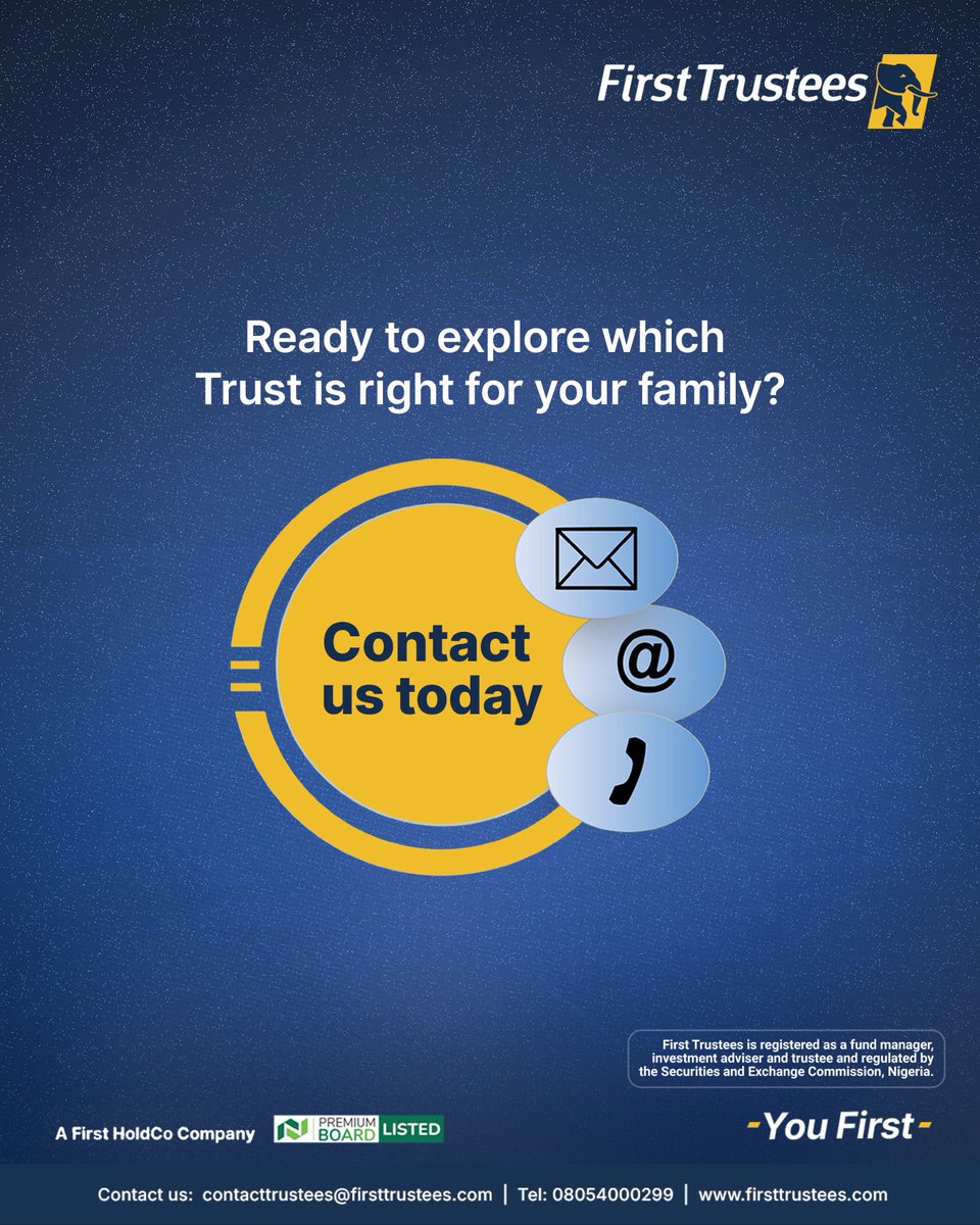 FirstTrustees's tweet image. Do you know why you need a family trust?
It’s the most reliable way to ensure your legacy and assets are well preserved into the future.
Get started with First Trustees today!

First Trustees is registered as a fund manager, investment advisor and trustees and regulated by the…