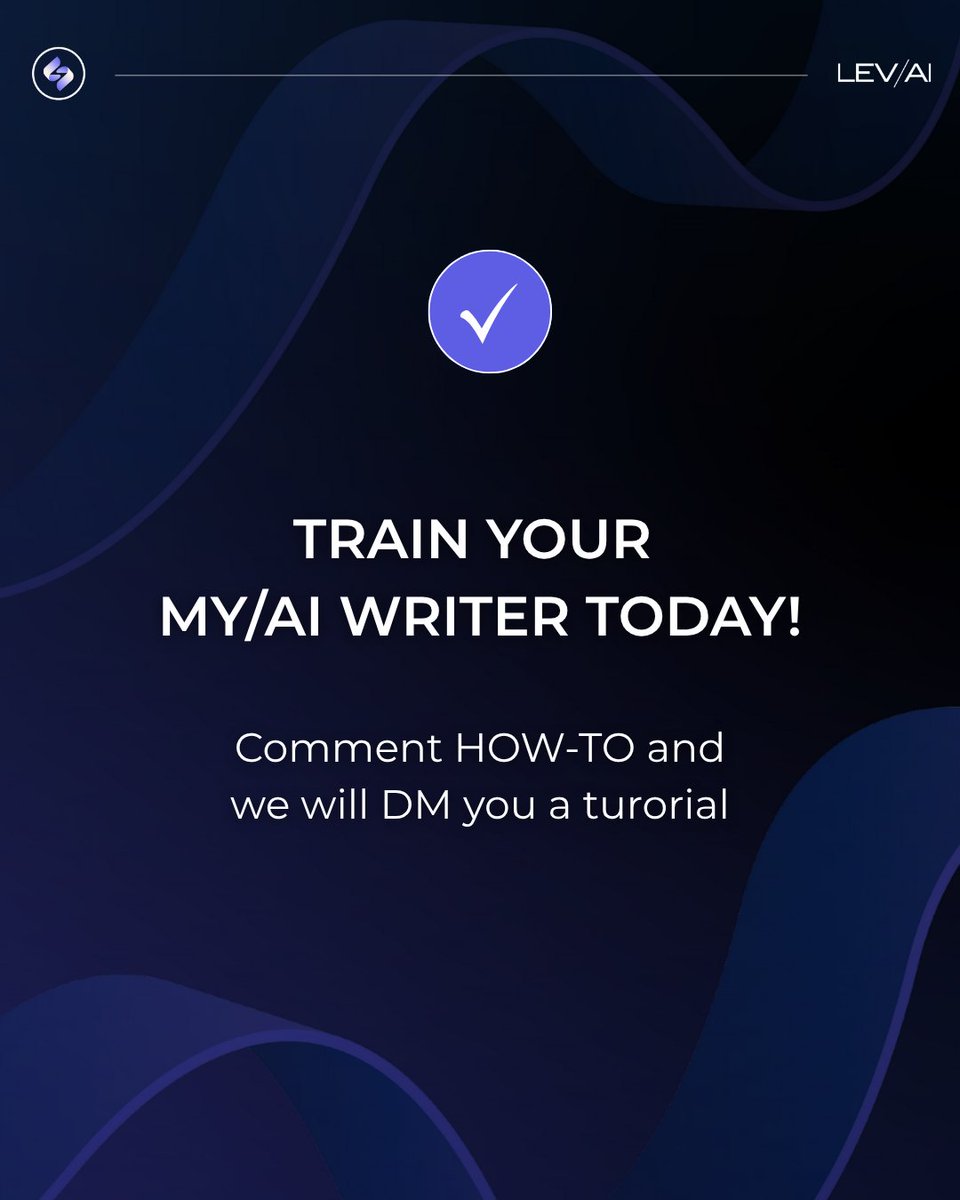 GetLevai's tweet photo. If your content feels off, it’s not you—it’s your AI.

👉 With Train MY/AI Writer, your posts finally sound like you.
 
What’s one phrase or style cue you’d want your AI to learn first?
#GetLEVAI #SmallBusinessTips #AIforBusiness #LEVAI #Entrepreneurship #MarketingMadeEasy https://t.co/8zHz45ilqg