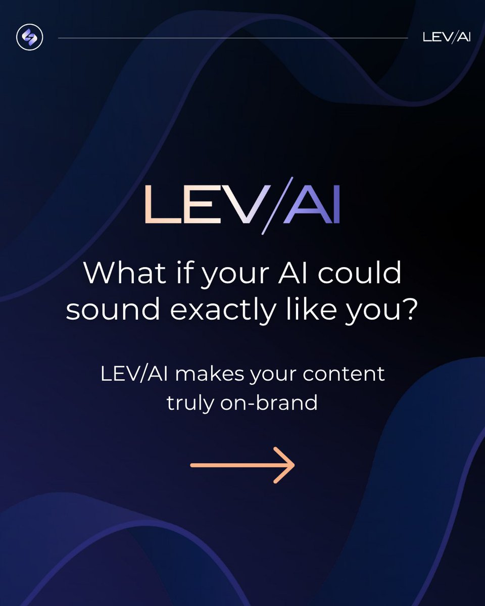 GetLevai's tweet photo. If your content feels off, it’s not you—it’s your AI.

👉 With Train MY/AI Writer, your posts finally sound like you.
 
What’s one phrase or style cue you’d want your AI to learn first?
#GetLEVAI #SmallBusinessTips #AIforBusiness #LEVAI #Entrepreneurship #MarketingMadeEasy https://t.co/8zHz45ilqg