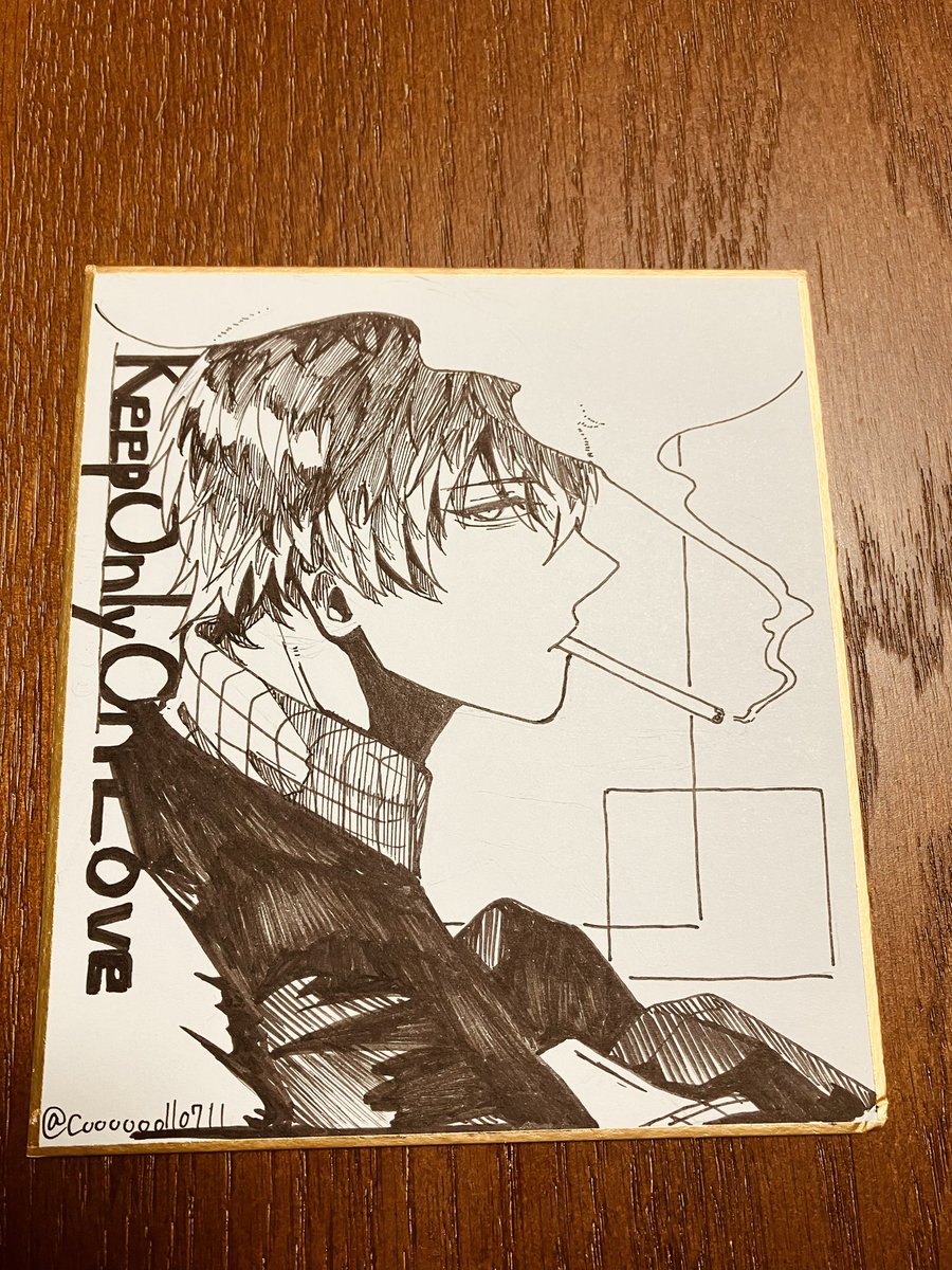 許可をいただいたので！私が騒いでいた最高の色紙さんです！ コール