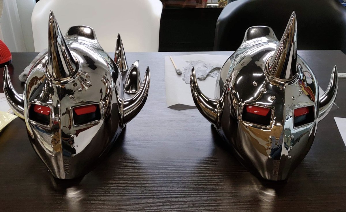 IRON_IKEDA's tweet image. 【拡散希望】
ロビンマスクは結構知られているのに、悪魔将軍はほとんど知られてないんです。
悪魔将軍のマスクはロビンマスクより3kgも重くて10キロあるとか、職人が手作業で鏡面に磨いているとか、モース硬度4のステンレス製とか、ちょっとでも魅力を感じたらリポストお願いします🙇‍♂️