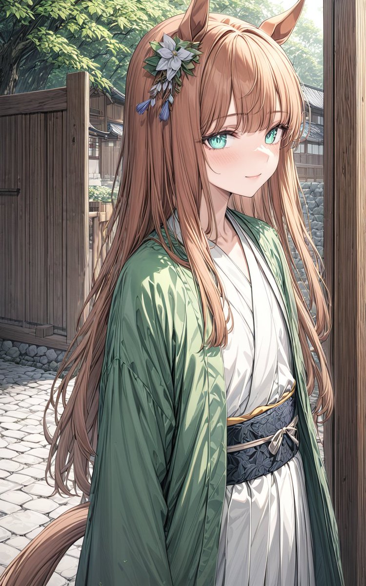 年初の着物スズカ #Aiart #AIイラスト