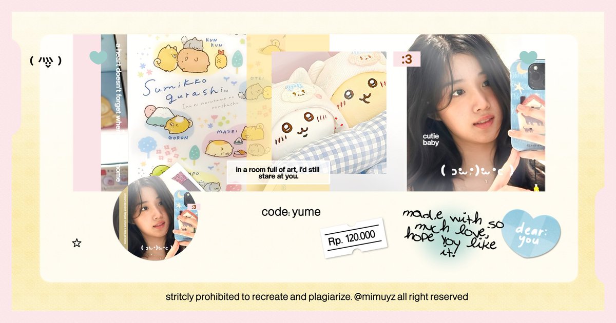 mimuyz's tweet image. help repost, thanks a bunch! ♥︎

🐈‍⬛ mloo teman- temun! aku punya 8 template layout yang bisa kamu jemput sekarang :3 🤍
tags. #zonauang 

scroll for more info ℹ