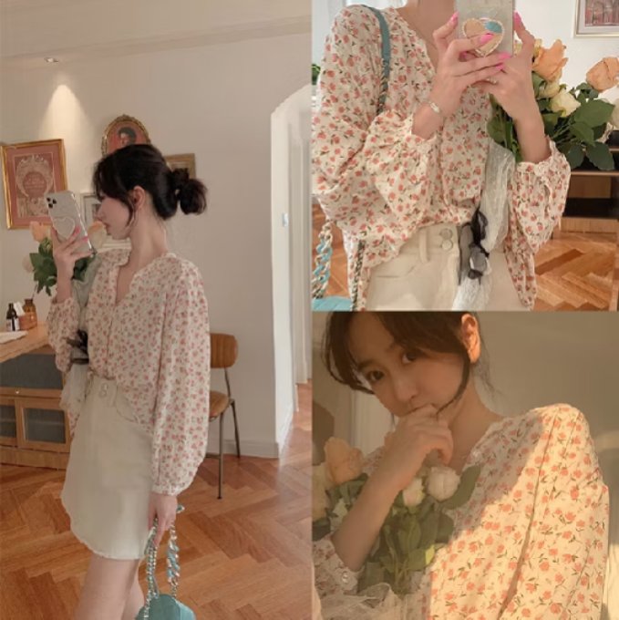 Yanazoutfits's tweet photo. Weh, I jumpa  blouse floral comel2 😍😍😍 
Rambang mata tau 🫣 bila pergi dating pakai floral barulah nampak sweet2 gitu. https://t.co/bMyY0qAhR9