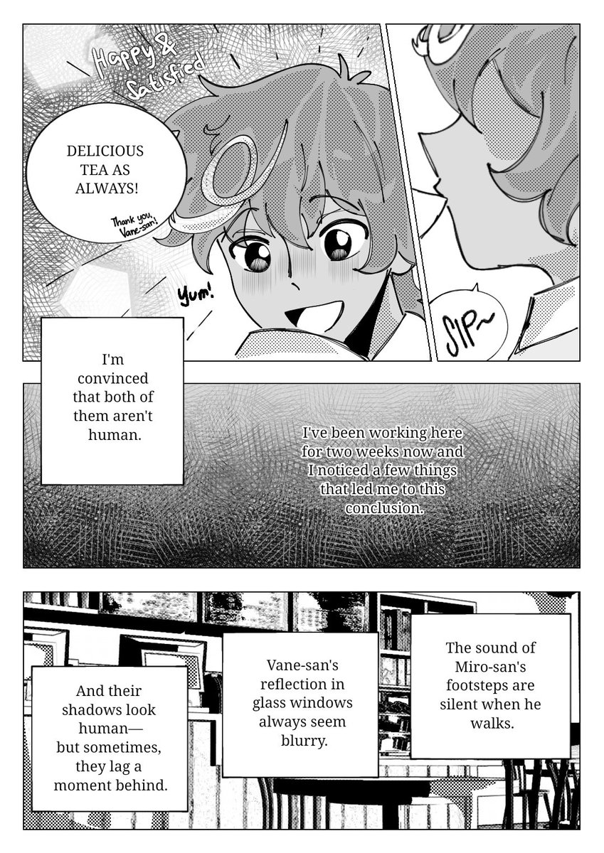 fluffygale's tweet image. Mystic Café AU: chapter 1
A #shadowvanilla +
#gingerbrave AU

Read from (R--&amp;gt;L) 
(1/2)