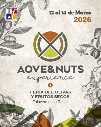 🍈AOVE &amp; NUTS
La Feria Olivar y los Frutos Secos llega a Talavera Ferial del 12 al 14 de marzo.
✔️ Exposición comercial 
✔️ Jornadas técnicas y encuentros profesionales
✔️ Catas y degustaciones de AOVE y frutos secos 
.
📍 Talavera Ferial
📅 12, 13 y 14 de marzo
.
.
#talavera