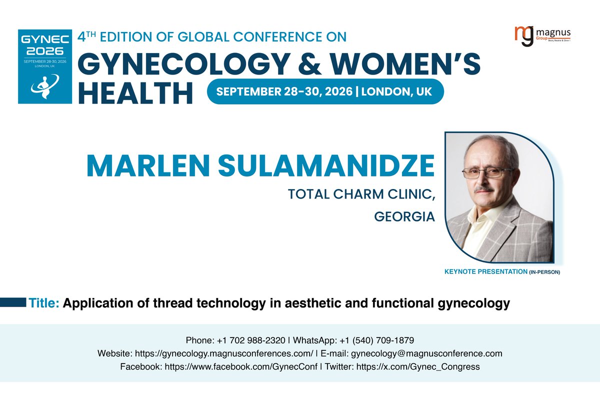 Global Conference on Gynecology & Womens Health tweet media