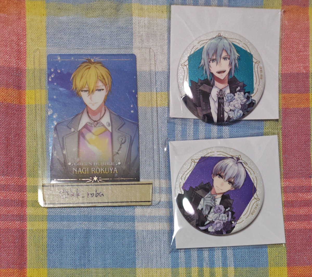 交換】アイナナ 10th Anniversary 10周年 缶バッジ 譲:環 壮五 求:ナギ