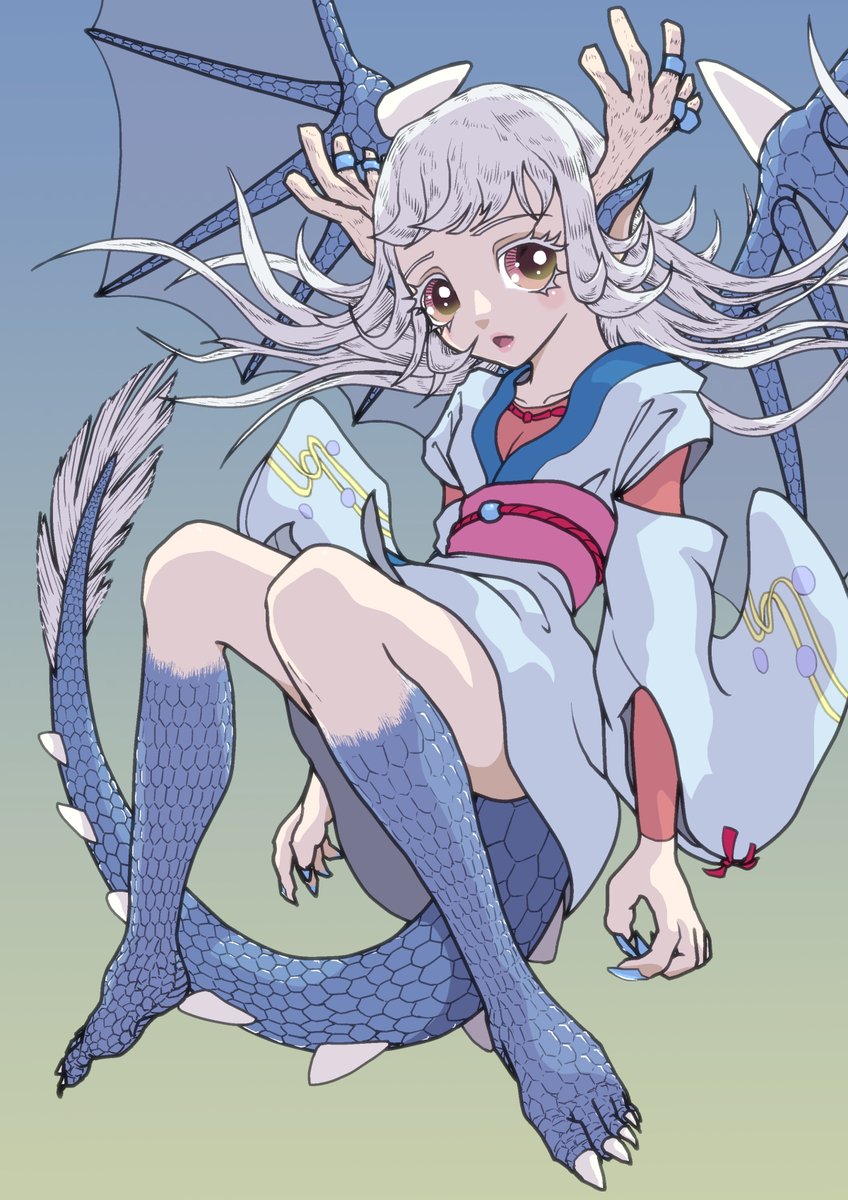 澪さん(FA) ゆきんこ(@Sah2O45629 )さんの澪さんをpixivで見て翼、尻尾