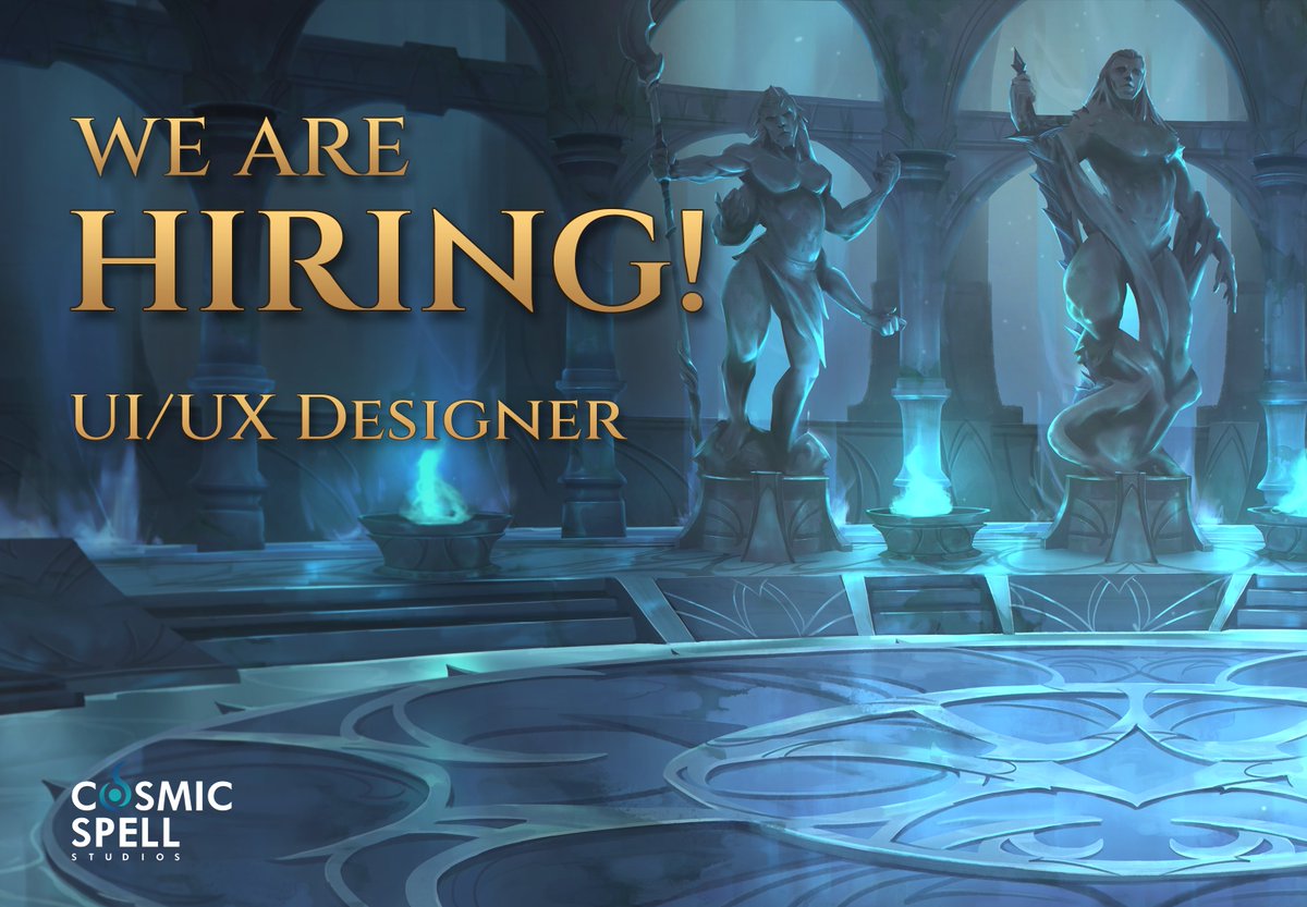 CosmicSpell_'s tweet photo. 🚨 We’re hiring a UI/UX Designer at Cosmic Spell!

Join us on @Soul_Breach, our F2P turn-based RPG, and help design intuitive interfaces, wireframes, and clear user flows for polished game experiences.

👉 Apply here: https://t.co/Cv1mI4no0a

#Hiring #UIUX #GameDev https://t.co/H6P8D0SKF7