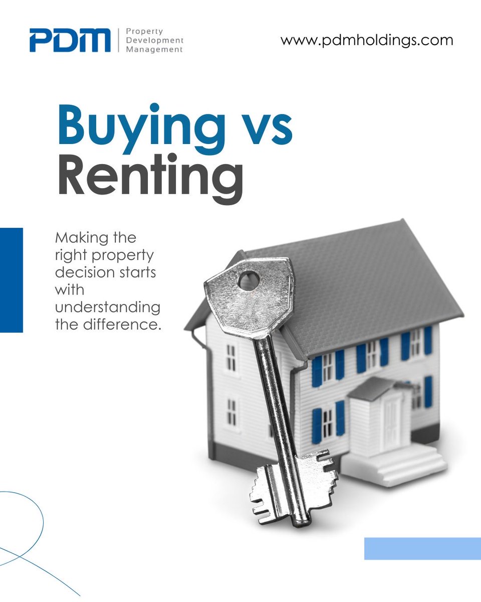 PDMHoldingsLtd's tweet image. Buying builds long-term value. Renting offers flexibility.
The right choice depends on your goals, lifestyle, and timeline and making an informed decision makes all the difference.
#RealEstateKenya #PropertyAdvice