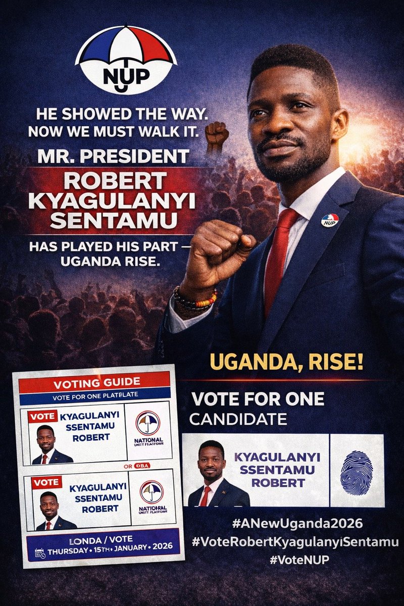 NtabuPaddy's tweet photo. @ZaakeFrancis @HEBobiwine #ANewUganda2026 #VoteRobertKyagulanyiSentamu #VoteNUP https://t.co/GMyExN0dIq