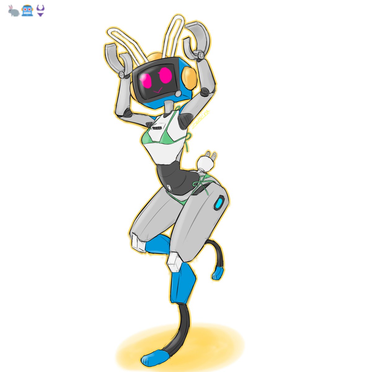 #バニーガール貼って元気づけてください #ロボ娘
🐰 