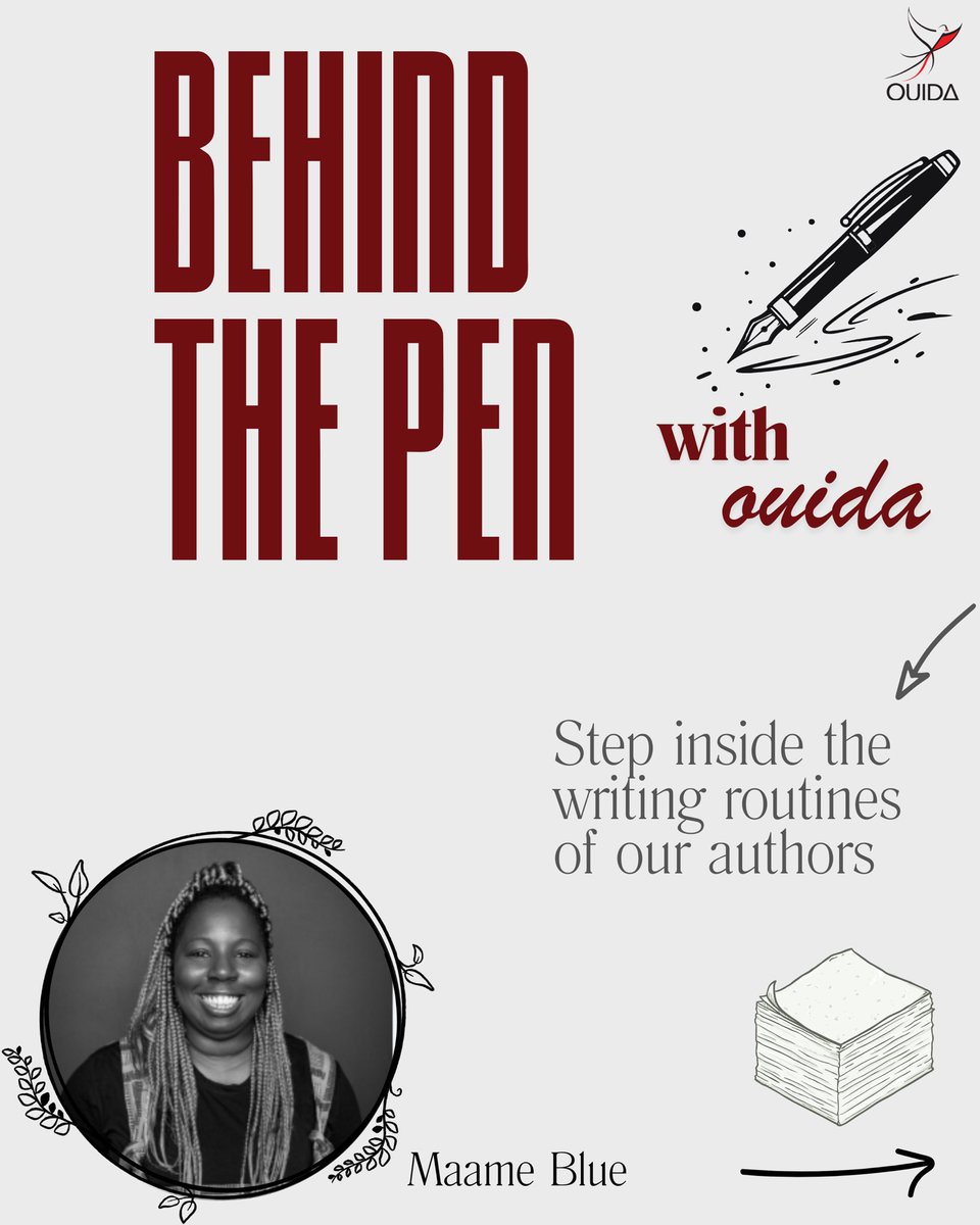 OuidaBooks's tweet image. BEHIND THE PEN WITH OUIDA 
What does a writer’s day really look like , where do the words come from ?
In our debut episode of Behind The Pen, Maame Blue opens up about her writing routine, rituals and the discipline behind her writing.
#behindthepen #publishedbyouida
