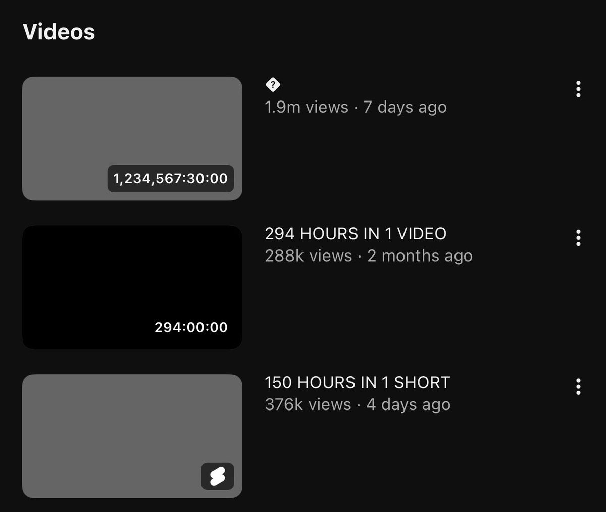 YouTube kuna account inaweka videos zenye masaa mengi kinoma, mfano hiyo yenye masaa Milioni🙌