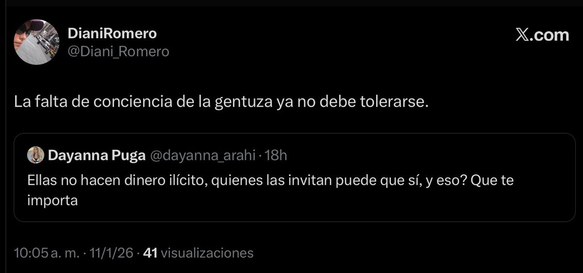 DesireeUTPL's tweet photo. @DanielNoboaOk Porque no habla de las juecas defendiendo a influencers que se prestan para lavar dinero del narco https://t.co/gLVBMQUi9x