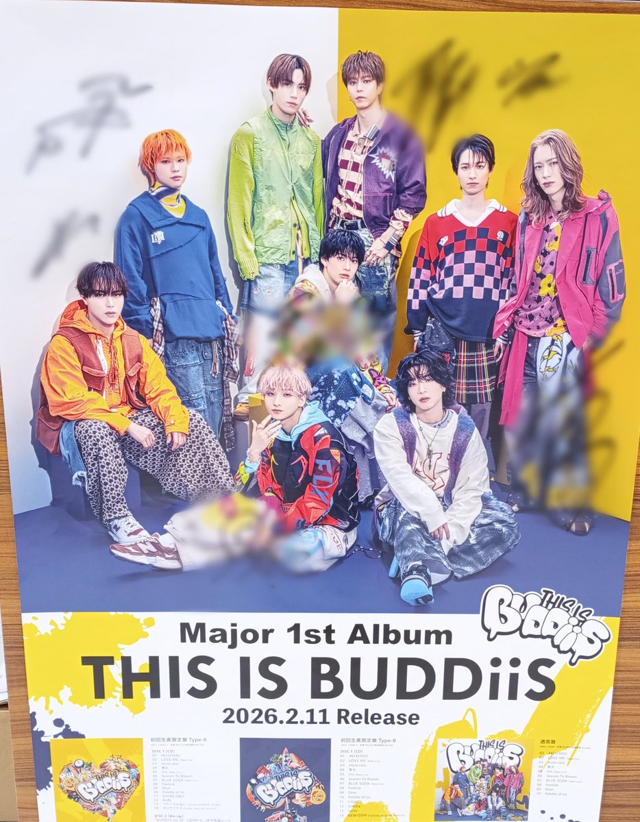 BUDDiiS サイン入り ポスター BUDDiiS】 「THIS IS BUDDiiS」リリースイベント ご来場の #バディ の