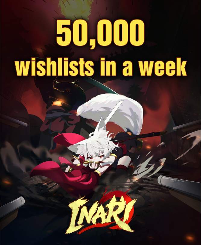 We just hit 50,000 Steam wishlists in one week.
Thank you so much for all the love and support! 

Quick clarification. Some articles got this wrong.
The demo will not be released on Steam on January 13. Instead, the demo will be available via our Kickstarter pag