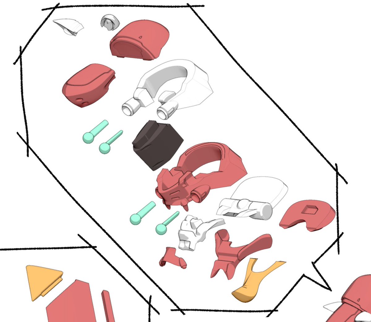 初号機と弐号機の表紙はほぼ前回の流用ですが。パーツの分割は半分