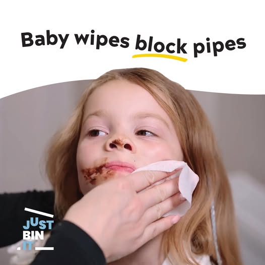 ALL WIPES BLOCK PIPES, including Baby Wipes!!!⚠️
<a href="/AnglianWater/">Anglian Water</a> - Love Every Drop🚰

Toilet Paper is completely flushable &amp; can disappear in seconds, but flushed baby wipes can stick around for thousands of years – causing blocked pipes &amp; costly repairs.  

#JustBinIt to keep