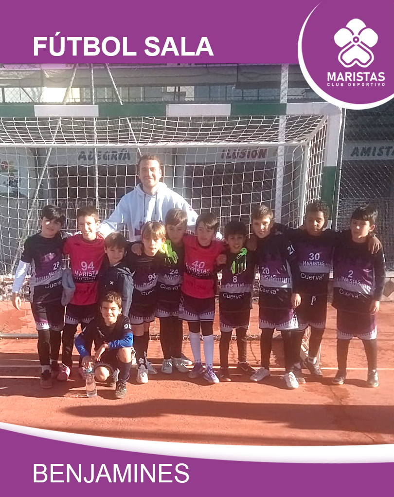 Victoria 7-0 del Benjamín de fútbol sala contra Santo Domingo en su campo para ponerse líderes 💜💪