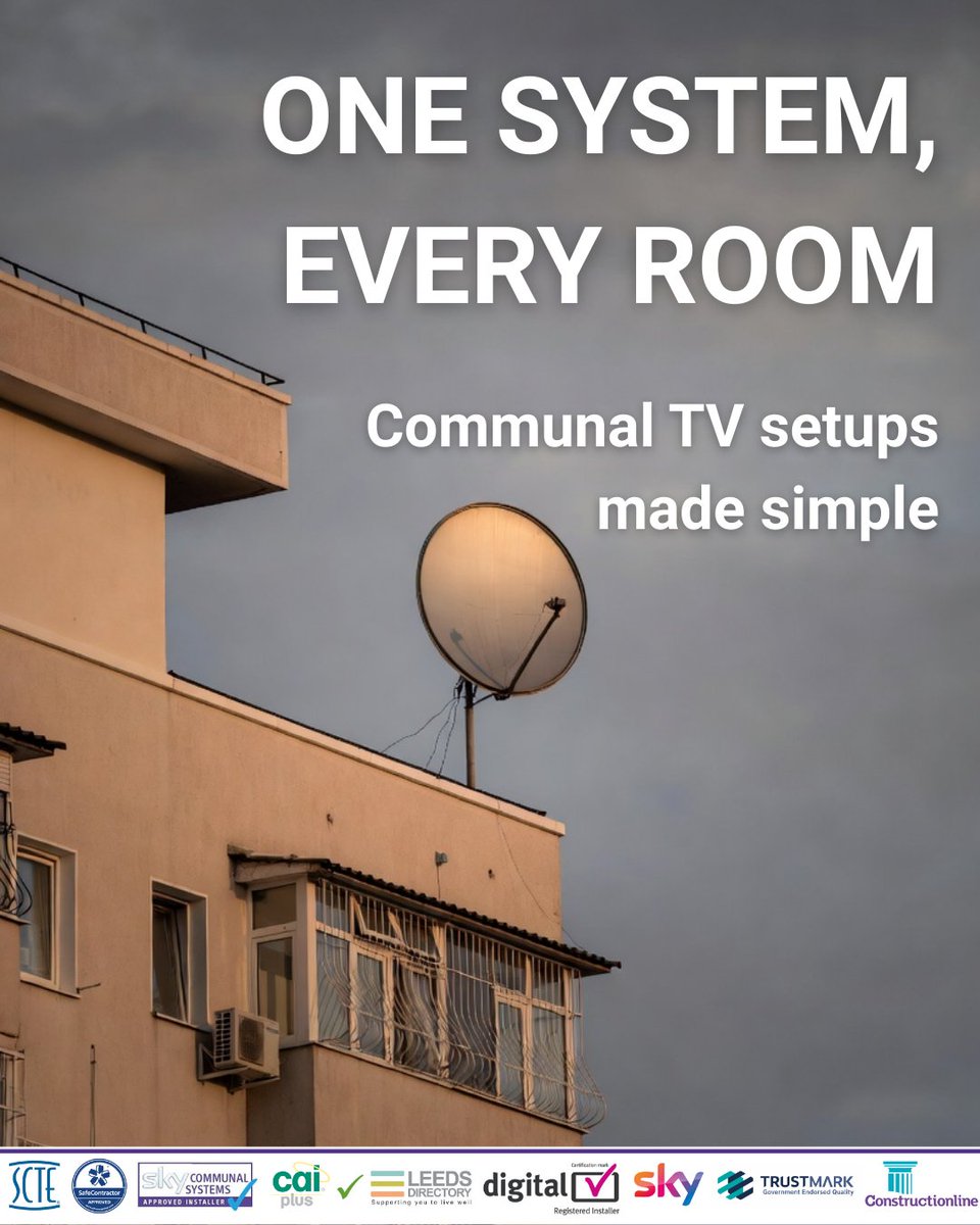 Cube_Comms's tweet image. For apartments, hotels or offices, we design and install shared TV systems with clear reception and expert cabling;  no room left behind.

Switch to a shared dish today: ow.ly/JPh650XM9pv

#skytvandbroadband #tvinstall #commercialcctv