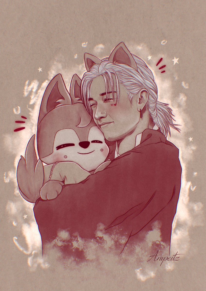 anipeitz's tweet image. 🐺🩶🖤 *+* 🐷🐰💗

#Straykidsfanart #skzfanart #straykids #skzoo #skz #bangchan #changbin #wolfchan #dwaekki