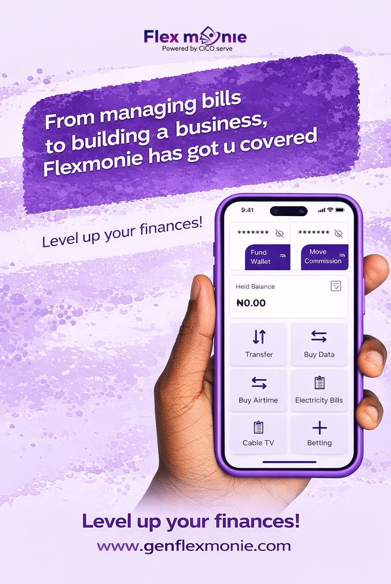 cicoserve's tweet photo. Money works better when everything is in one place.
With one platform, you can send money, pay bills, buy airtime or data, and manage daily transactions without stress.

Happy New Week #MondayMotivation https://t.co/Tw0fiaEWdb