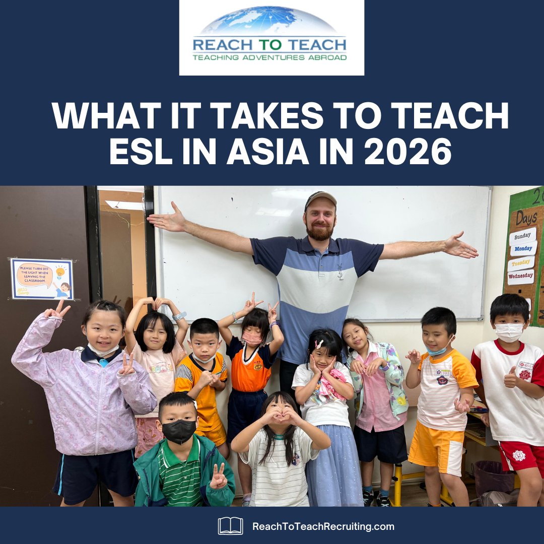 Let’s learn what it takes to teach ESL. Teacher applications often cite vast experience in education with no idea what schools look for. Let's learn what it takes to #TeachInAsia and how #ReachToTeach can help you with your interviews to #TeachAbroad.
🔗
reachtoteachrecruiting.com/blog/what-it-t…