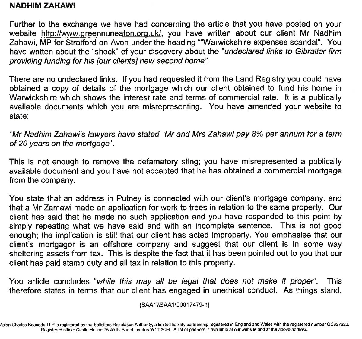 greennuneaton's tweet image. Dear @_GeorgeFinch 
is there no disgraced Tory that you would not welcome into your party? While you were at school, Nadhim heated is stables on MP allowances, dogged millions in tax on capital gains as founder of YouGov and then uses SLAPPs against those who asked questions.